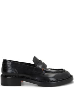 Santoni: Чёрные лоферы 