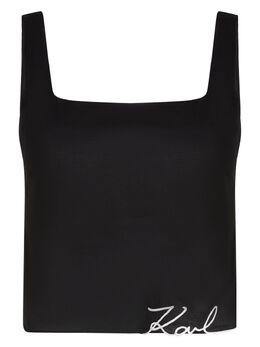 Karl Lagerfeld: Чёрный топ  K/Signature