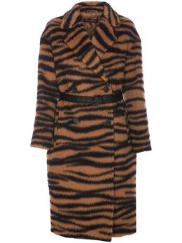 Max Mara: Пальто с тигровым принтом 