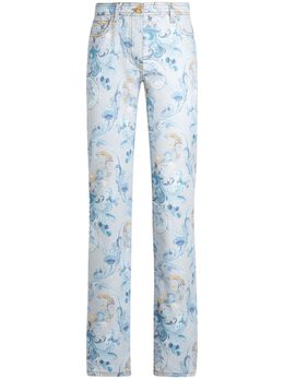 ETRO: Джинсы с принтом 