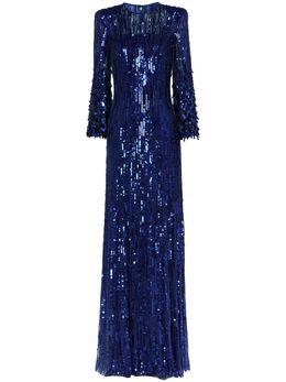 Jenny Packham: Синее платье 