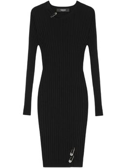 Versace: Трикотажное платье  Safety Pin