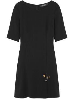 Versace: Расклешённое платье  Safety Pin