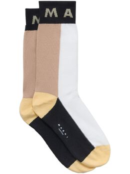 Marni: Белые носки 