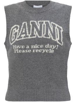 GANNI: Трикотажный жилет 
