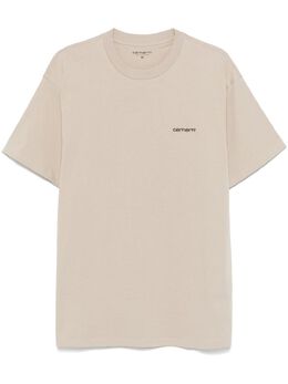 Carhartt WIP: Светлая футболка  Script