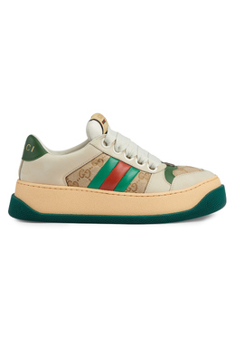 GUCCI: Бежевые кеды 