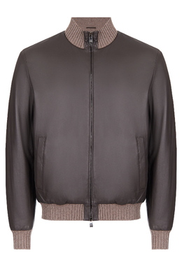 CORNELIANI: Кожаная куртка 