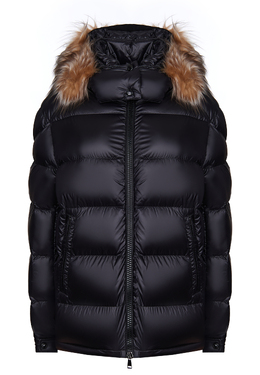 MONCLER: Чёрная куртка 