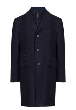CORNELIANI: Синее пальто 