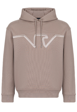 EMPORIO ARMANI: Коричневая толстовка 
