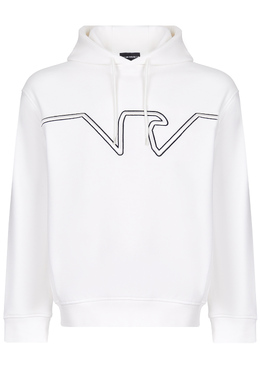 EMPORIO ARMANI: Белая толстовка 