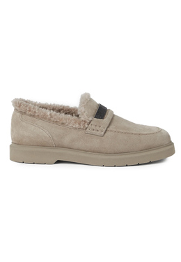BRUNELLO CUCINELLI: Белые лоферы 