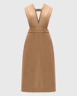Jil Sander: Бежеві сукні 