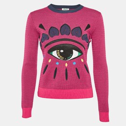 Kenzo: Розовый свитер  Eye