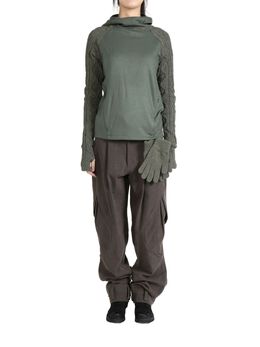 Hyein Seo: Перчатки цвета хаки 