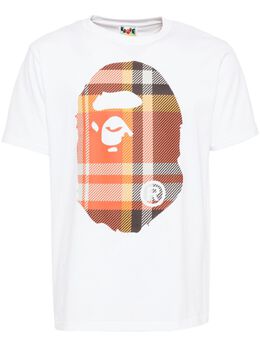 A BATHING APE®: Белая футболка 