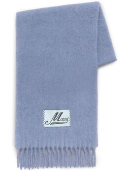 Marni: Фиолетовый шарф 