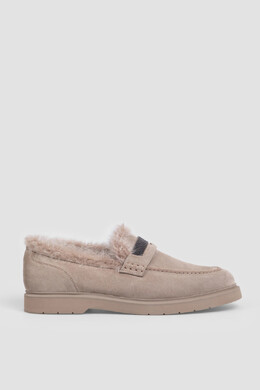 Brunello Cucinelli: Серые лоферы 