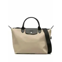 Longchamp: Коричневая сумка  Le Pliage