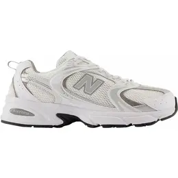 New Balance: Серебристые кроссовки 