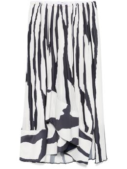 Lanvin: Юбка с принтом зебры 