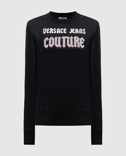 Versace Jeans Couture: Чёрный свитшот 