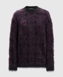 Alexander Wang: Фиолетовый свитер 