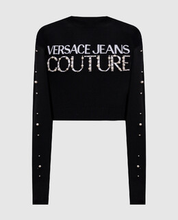 Versace Jeans Couture: Чёрный свитер 