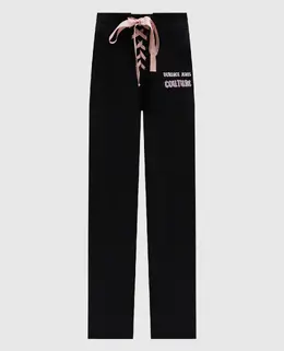 Versace Jeans Couture: Чорні брюки 