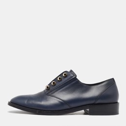 Balenciaga: Сині лофери  Navy