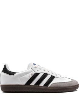 adidas: Белые кроссовки  Samba