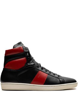 Saint Laurent: Чёрные кроссовки 