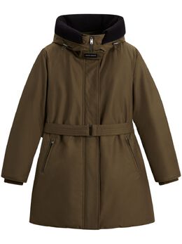 Woolrich: Коричневый пуховик  Arctic