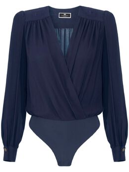 Elisabetta Franchi: Синий боди 