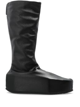 Y-3: Чёрные ботинки 