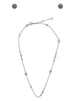 Tory Burch: Колье  Double T