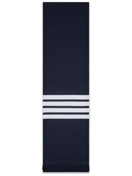 Thom Browne: Синий шарф  4-Bar