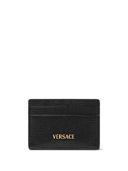 Versace: Чёрный картхолдер 