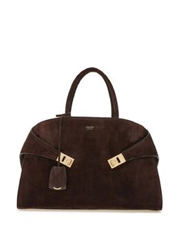 Ferragamo: Коричневая сумка-шоппер 