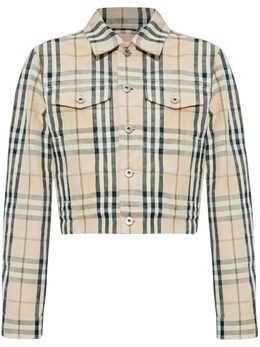 Burberry: Белая куртка 