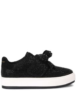 Kurt Geiger London: Чёрные кроссовки 