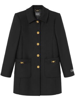 Versace: Чёрное пальто 