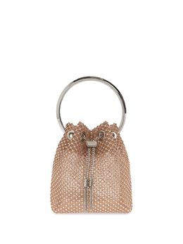 Jimmy Choo: Бежевая сумка-шоппер  Bon Bon