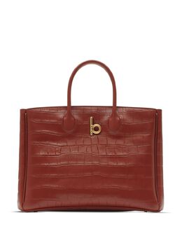 Burberry: Красная сумка-шоппер 