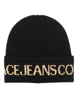 Versace Jeans Couture: Чёрная шапка 