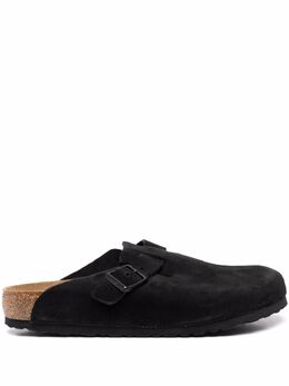 Birkenstock: Чёрные сабо  Boston