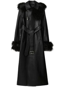 Burberry: Плащ с длинным рукавом 