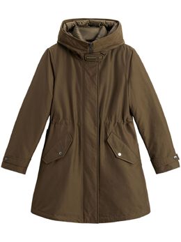 Woolrich: Зелёный пуховик 