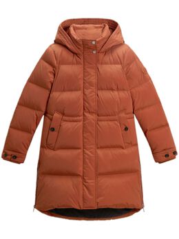 Woolrich: Оранжевый пуховик 
